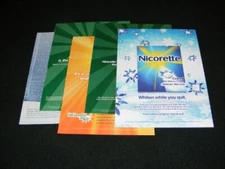NICORETTE magazine clippings from 2004 2005 2007 & 2008 print ads 
