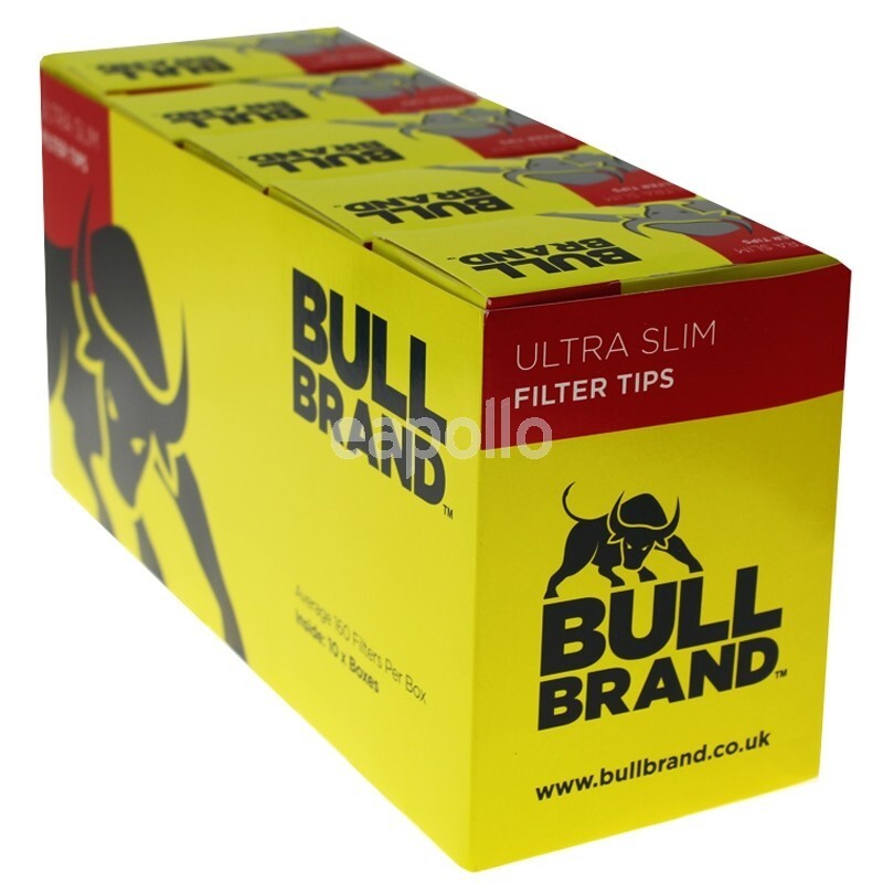 Bull Brand Ultra Slim Filter Tips 160s x 20 (3200 Filter Tips) eBay