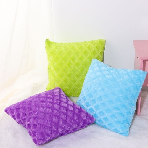 Soft Square Car Seat Corduroy Winter Warm Throw Pillow Cases Cushion Cover - Picture 7 of 21