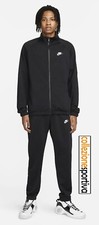 TUTA NIKE CLUB FLEECE POLY-KNIT - FB7351-010 col. Nero/Bianco