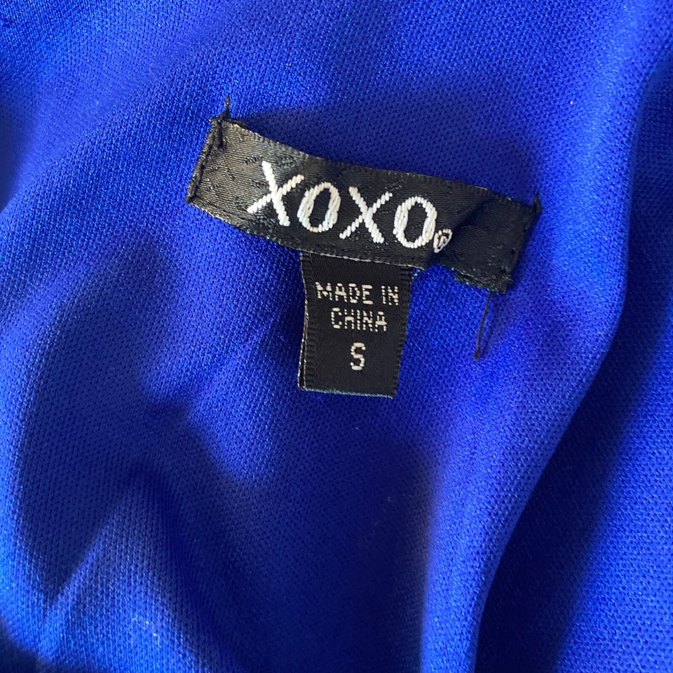 XOXO Dress Womens Small Blue Aline Textured Metal Rings - Image 3 of 4