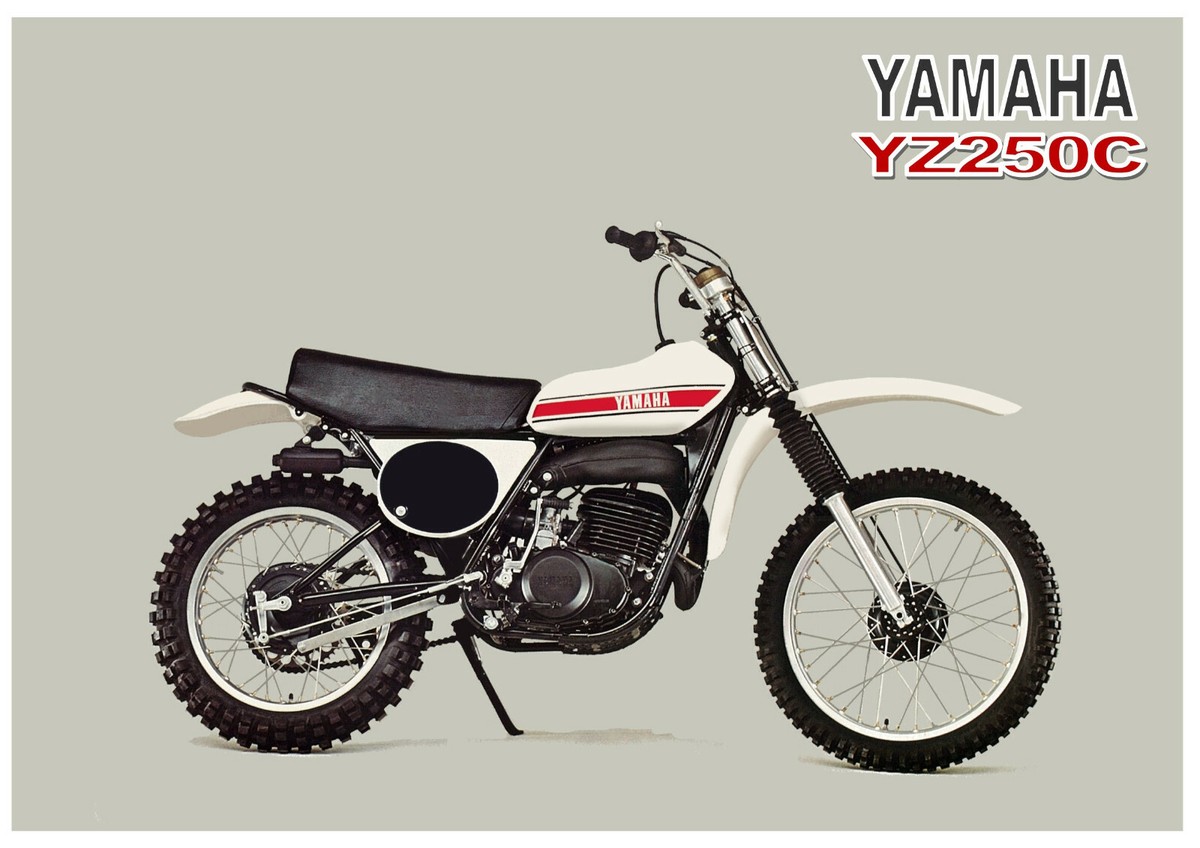 YAMAHA Poster YZ250 C 1976 VMX Suitable to Frame YZ250C | eBay 