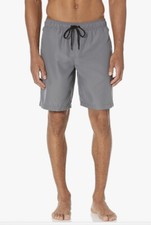 Amazon Essentials Size XL Men Quick Dry 9" Swim Trunks Gray