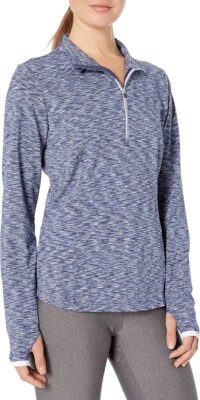 Zero Restriction Blue Shae 1/4 Zip Pullover Layering Top, Size S, NEW
