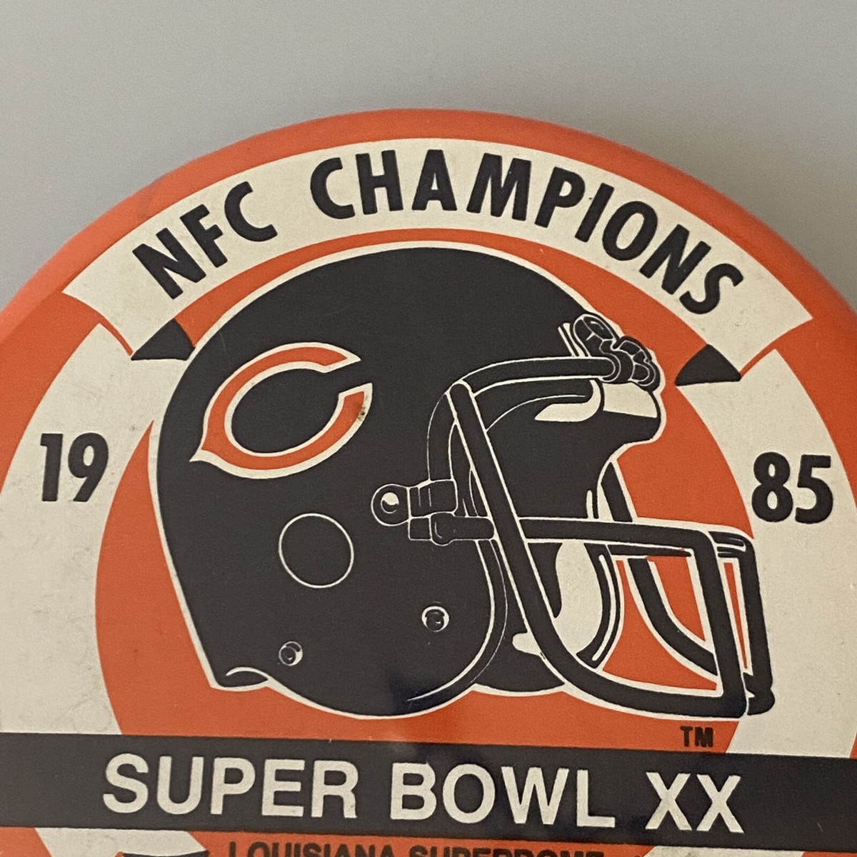 1985 Chicago Bears Super Bowl XX NFC Champions Vintage NFL