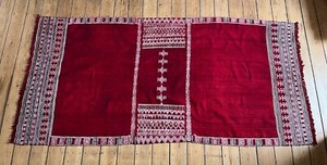 Antique Berber Bakhnoug fabric Tunisia – Ancient Bakhnoug tapis  textile berbère