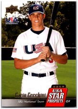 2009 UD Signature Stars #USA-3 Garin Cecchini - USA Prospects FREE SHIPPING!
