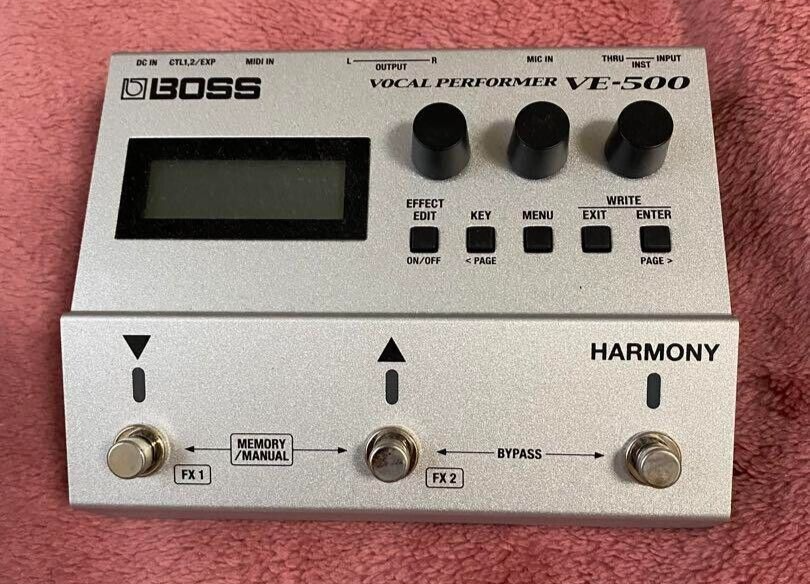 Boss VE500 Vocal Performer MultiEffect Vocal Pedal Japan With Box and