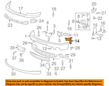 GM OEM 07-13 Sierra 1500 Front Bumper Bumper Components-Outer Bracket 15901538