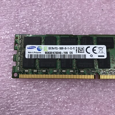 Samsung 8GB 2Rx4 PC3L-10600R-09-11-E2-P2 Server Ram M393B1K70DH0
