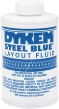 Dykem 80400 Blue Layout Fluid, 8 Ounce Brush Top Can