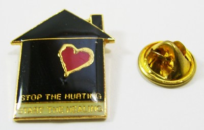 Stop the hurting start the healing Pin Back Pin