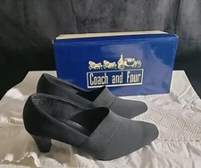 Coach and Four Women's Savory Size 7.5M Shoes Black Classy Pumps Career Heels