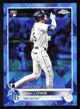 2022 Topps Chrome Update Sapphire Josh Lowe Rookie Card Debut RC #US255. rookie card picture