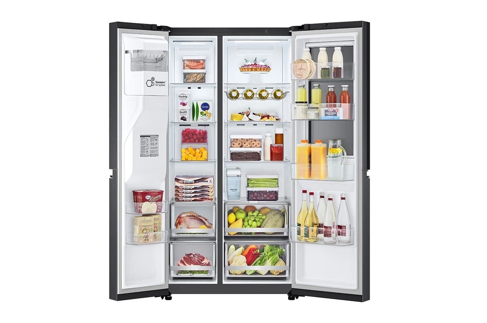 LG GSXV81MCLE Side-by-Side InstaView Smart 635L Wassertank Matte Black NEU-OVP - Bild 4 von 4