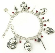 Horror Movies Themed Multi charm Metal Charm Bracelet FREE SHIPPING