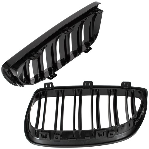 ANTERIORE GRIGLIE MASCHERINA (RENE) BLACK GLOSSY DOUBLE BAR PER BMW 3 E92 E93 - Afbeelding 3 van 16