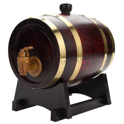1.5L Oak Barrel Wooden Barrel Storage Aging Wine Rum Whiskey Spirits Wine Barrel