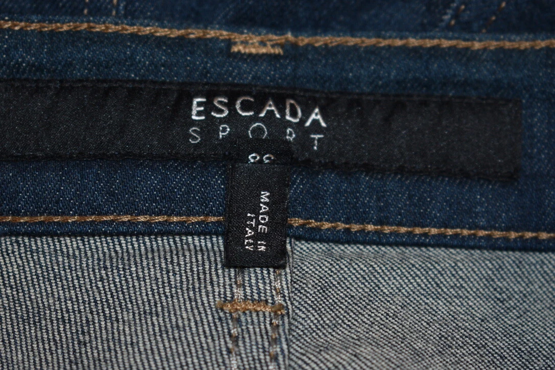 ESCADA Dark Blue Wash Women's Jeans Pants Straight Leg Size 38 On