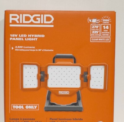RIDGID 18V Hybrid LED Panel Light Cordless R8698B (Tool Only) NEW