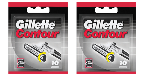 6 Packs De Lames Gillette Contour - 30 Lames Recharge Pour Rasoir Homme - Neuf
