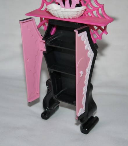Monster High Zubehör SPIEGELSCHRANK Vanity Draculaura Powder Room Badezimmer - Bild 7 von 7