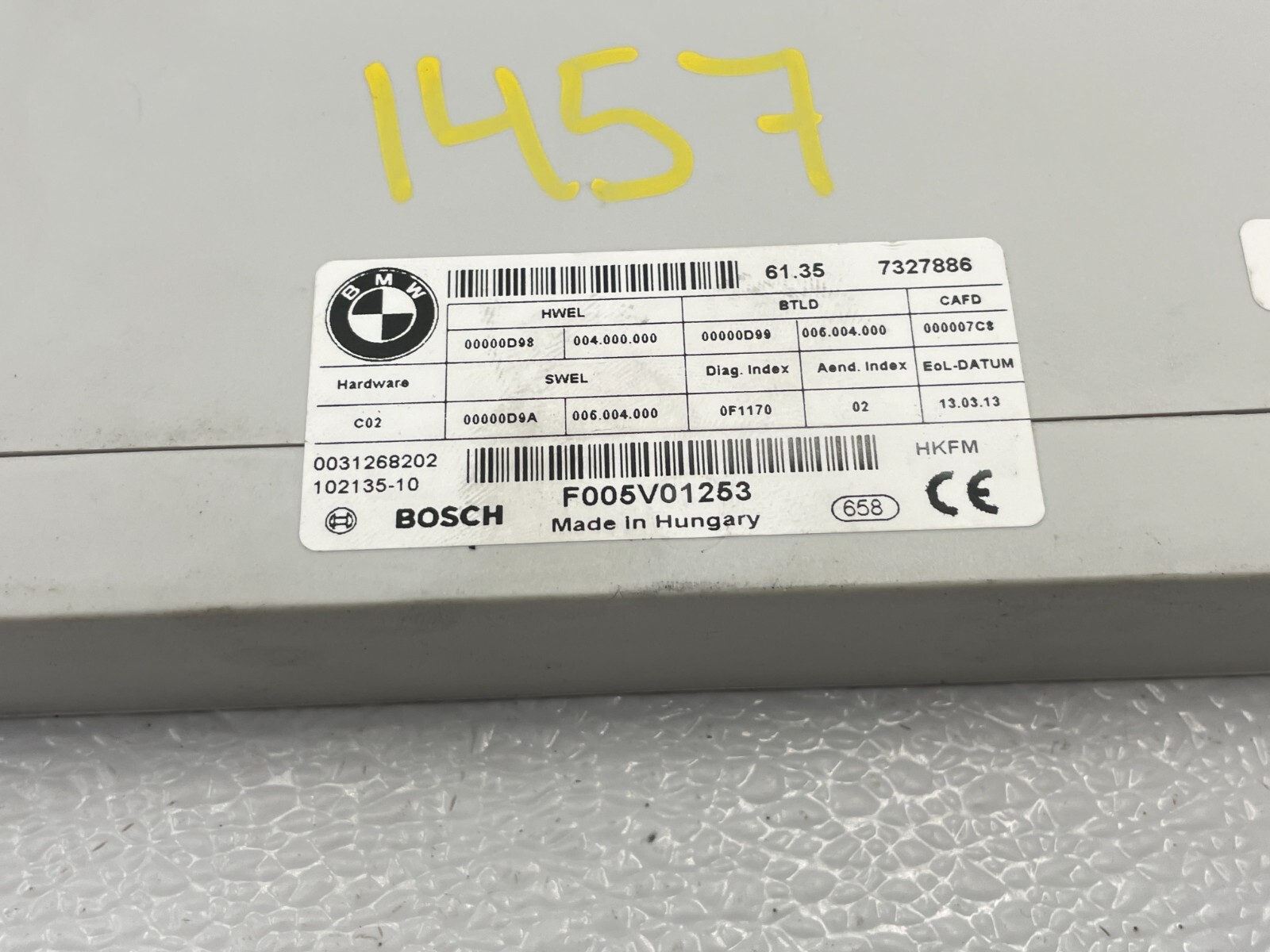 BMW F25 F10 Electric Tailgate Lift Control Module Unit 7327886 for 