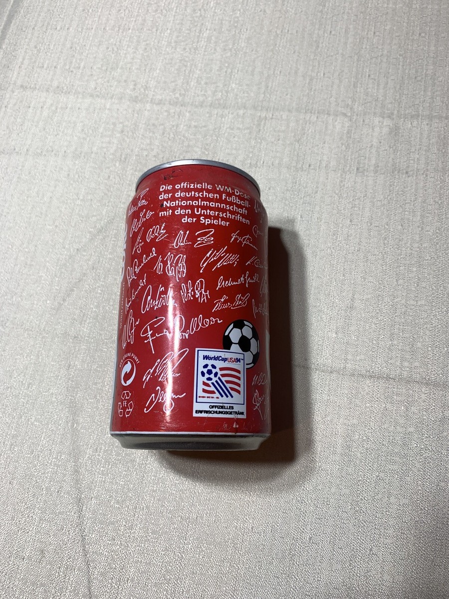 Coca Cola Coke Can 1994 Soccer World Cup Germany Team Signature