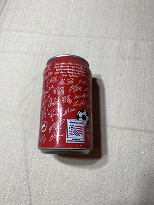 Coca Cola Coke Can 1994 Soccer World Cup Germany Team Signature