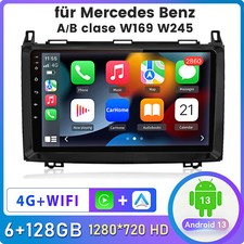 6+128G Android14 Autoradio Carplay GPS DAB F&uuml;r Mercedes W169 W245 Vito W639 W906