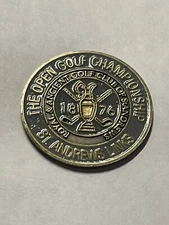 Rare 1876 Open Championship 1" Coin Style Golf Marker - St. Andrews Old Course