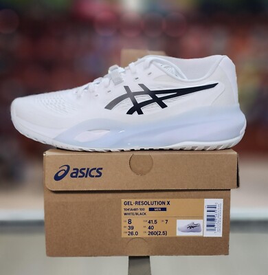 Asics Gel Resolution X White/Black Men's Shoes | eBay