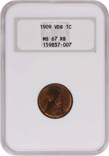 1909 VDB Lincoln Cent MS67RB NGC