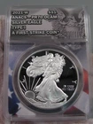 Deep Cameo Proof 2021-W Silver American Eagle ANACS PR70DCAM T-1 1st Strike. #29