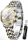 OLEVS Womens Chronograph Luxury Diamond Dress Quartz Wrist Watch
