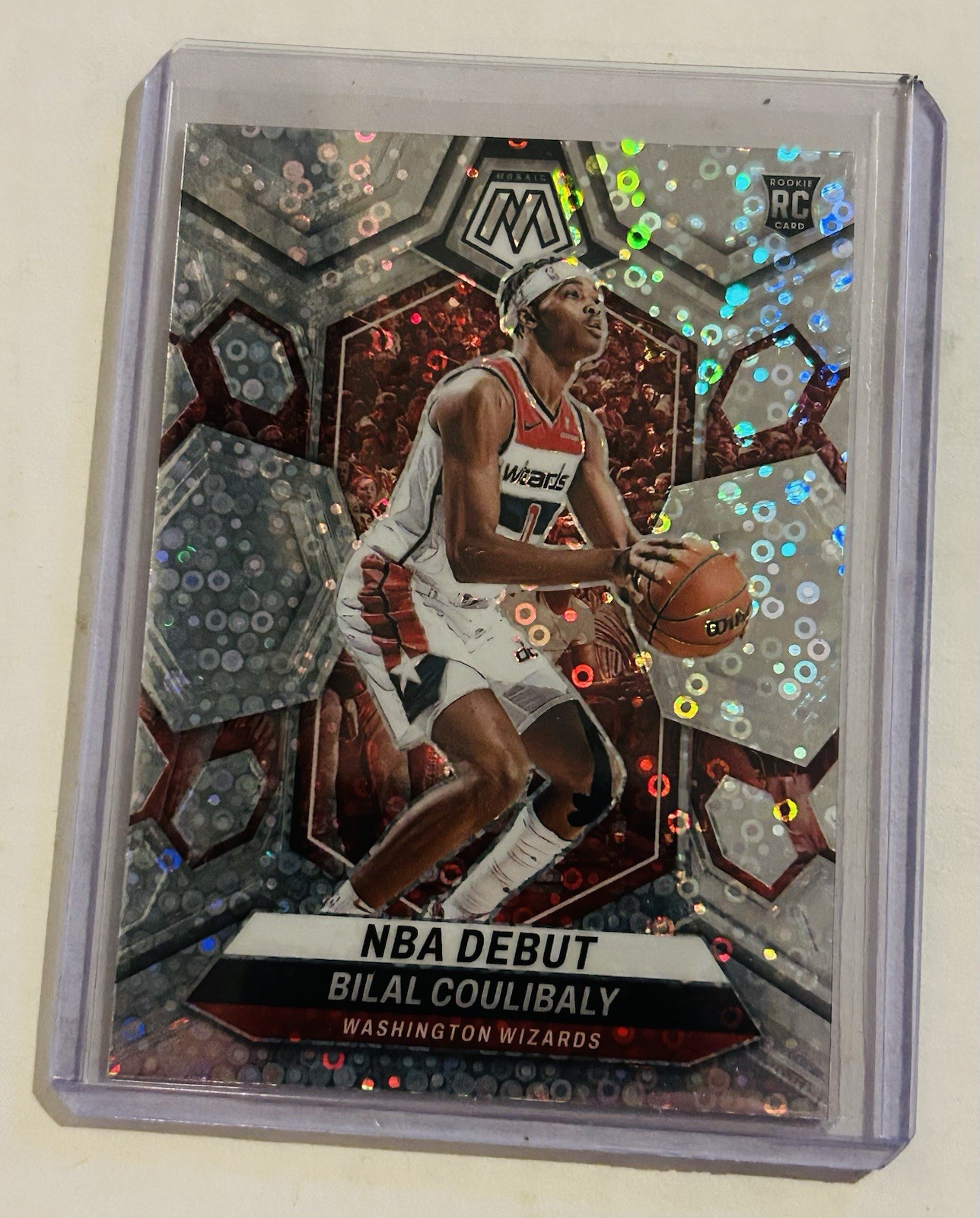 Bilal Coulibaly - 2023-24 Panini Mosaic NBA Debut #268 Rookie Silver Disco Prizm