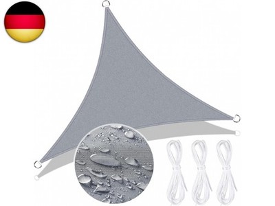 ZHHGOO Sonnensegel Dreieck 3x3x3m Sonnenschutz Wasserdicht,UV Schutz,Garten