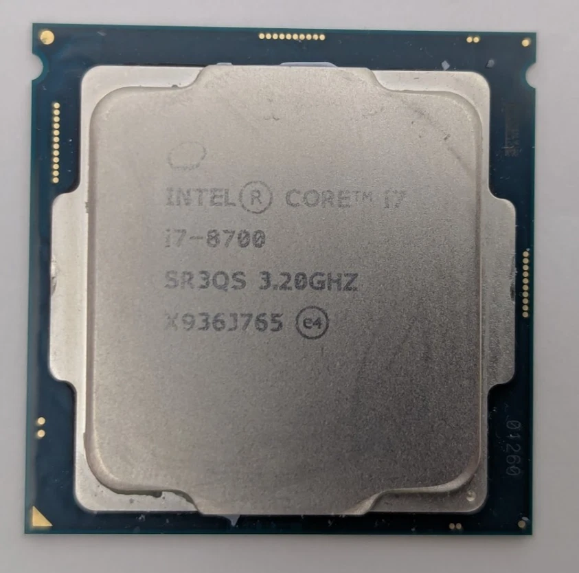 Intel Core i7-8700 Processor Model LGA 1151/H4 Socket Type