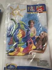 Intex Pool Beach Ring Monkey Fish Lot Of 3