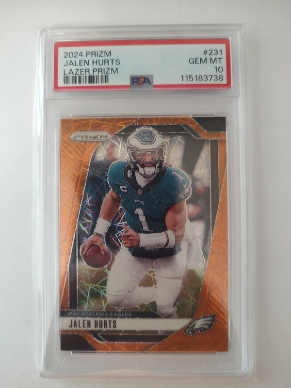 2024 Prizm Jalen Hurts - Lazer - PSA 10