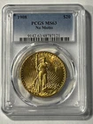 1908 NM $20 Gold St Gaudens Double Eagle PCGS MS63!