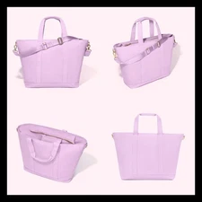 🍇NWT Stoney Clover Lane Classic Tote GRAPE Full Size Long Shoulder Strap $168