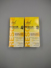 Lot Of 2 Bach Rescue Remedy Pet 0.7 fl oz Droppers Expires 10/2027