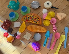 Lot Of Play Food And Dishes