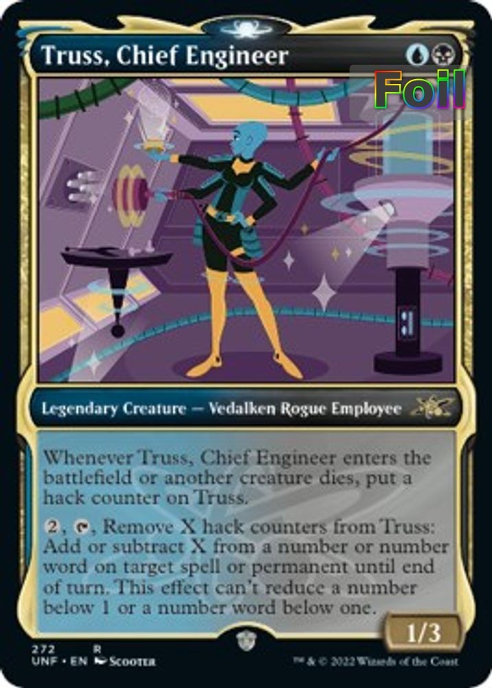 MTG UNF *FOIL* R Truss, Chief Engineer (Showcase) #272 NM
