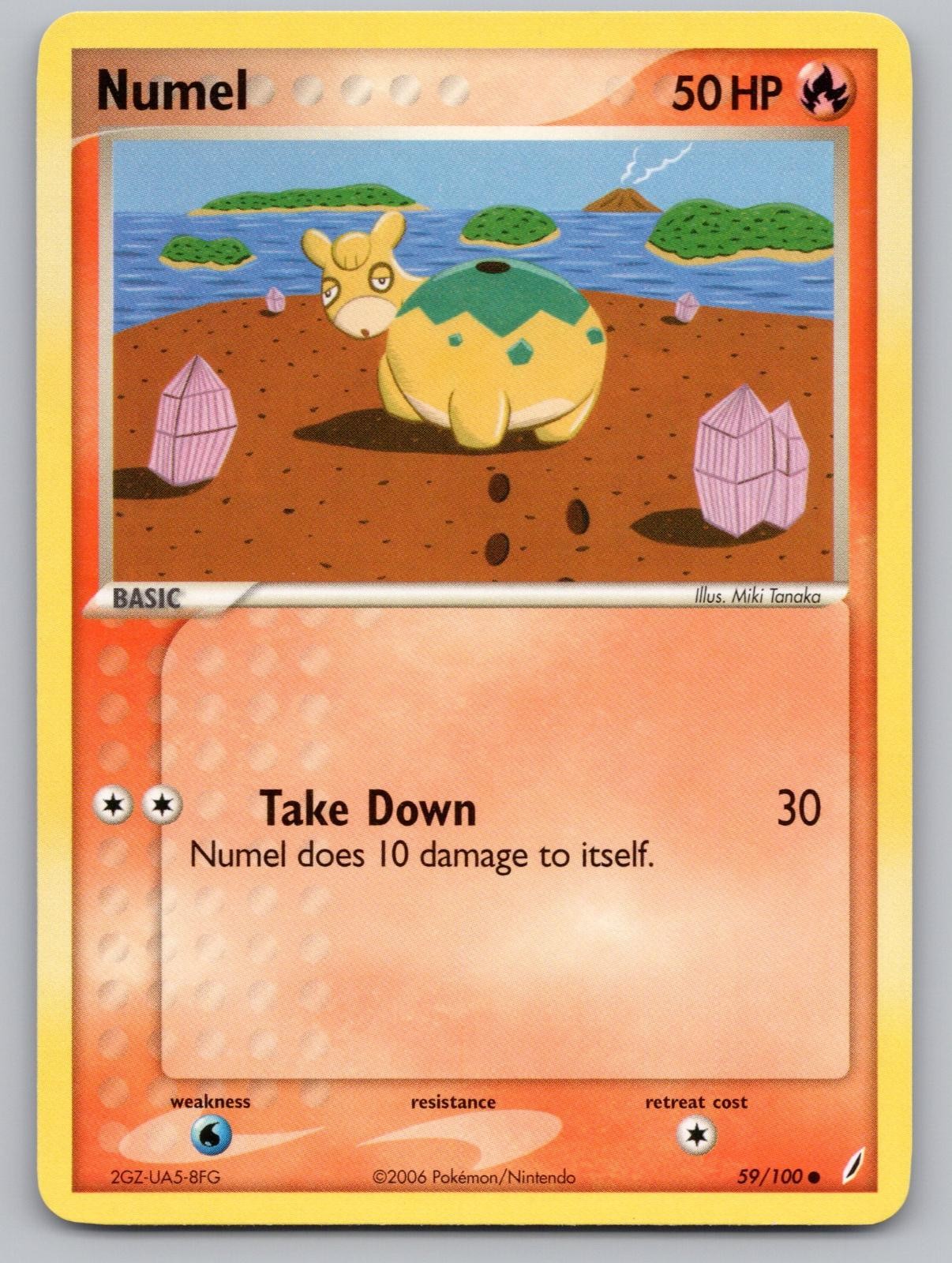 Numel 59/100 Common Crystal Guardians Pokemon Lightly Played