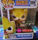 Funko Pop! Plus Vinyl Super Sonic Flocked Target Exclusive Sonic #1059 Figure