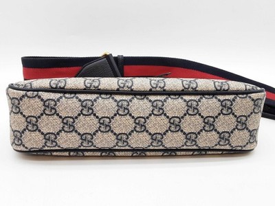 Gucci 735132 Ophidia Blue Gg Supreme Small Crossbody Bag