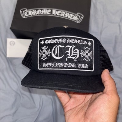 Chrome Hearts Hollywood Trucker KIDS Hat Black Authentic NEW | eBay