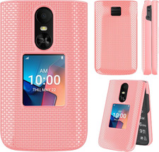 For TCL Flip 4 5G T440W Phone Case, Not Fit Go Flip 4 , with Screen Protector,